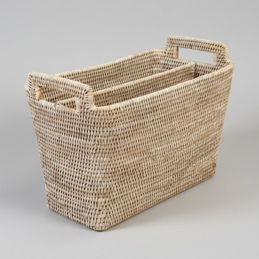 Handmade Rattan Magazine Rack - Image 2