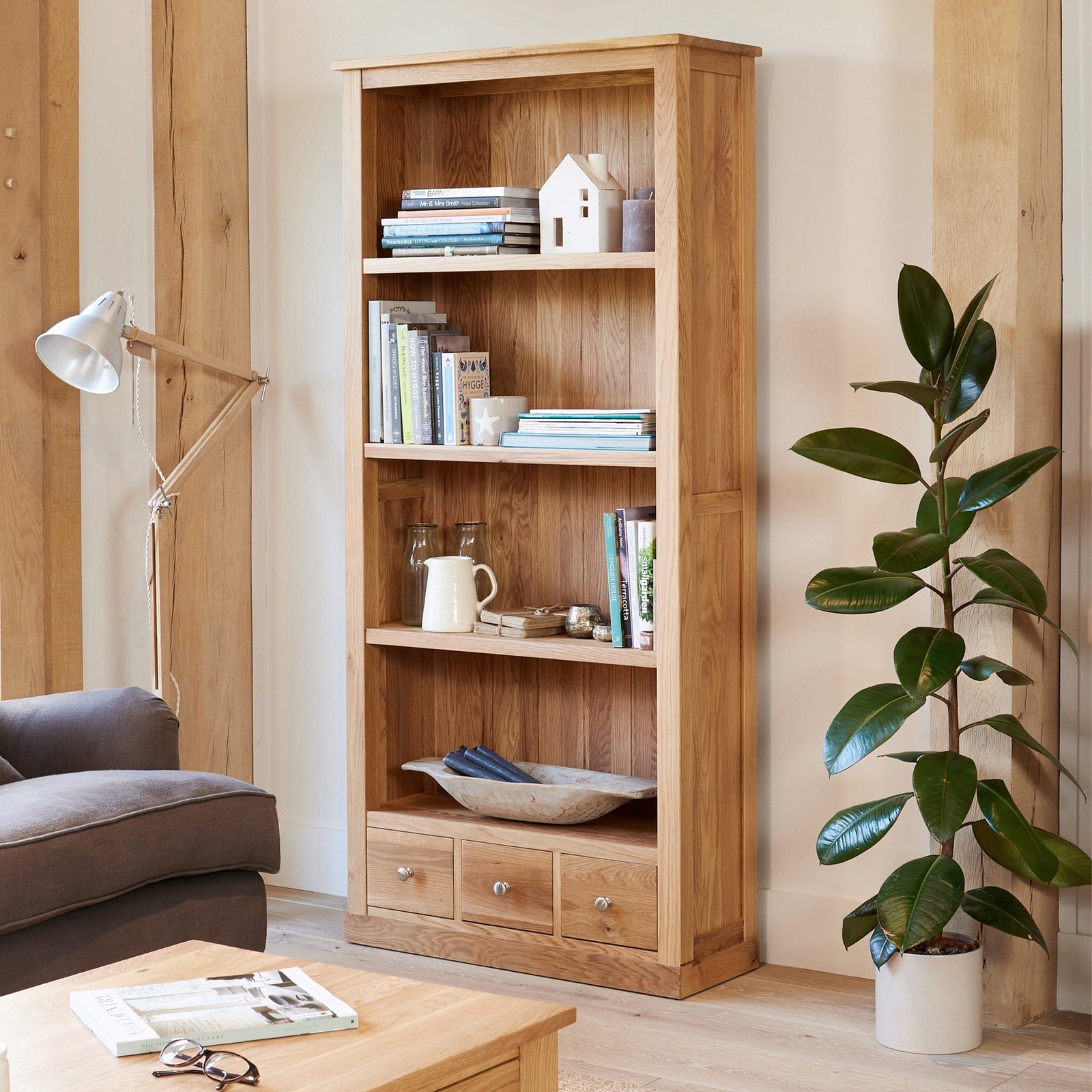 Large 3 Drawer Bookcase Mobel - Image 3
