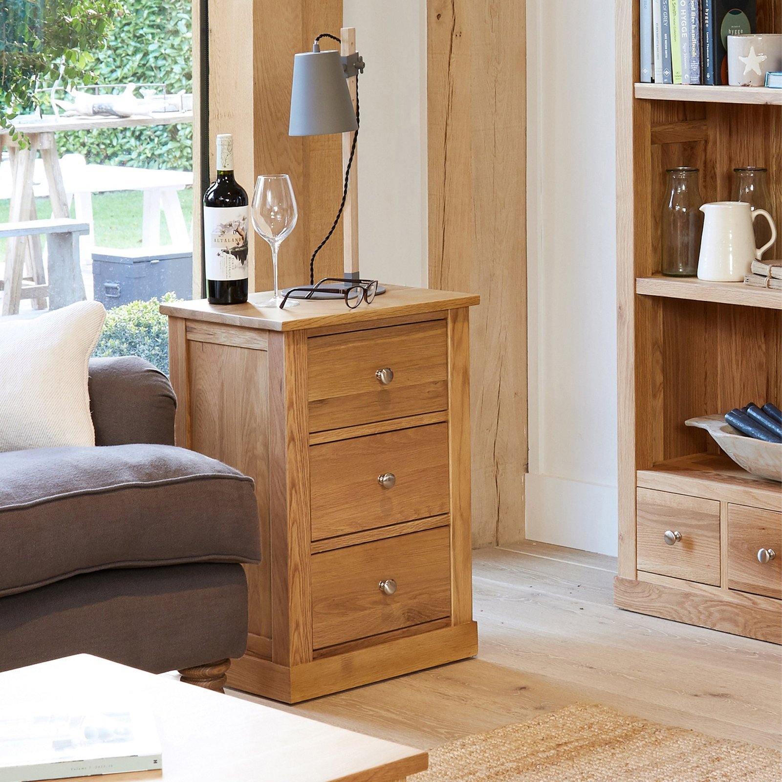 Three Drawer Lamp Table Mobel - Image 3