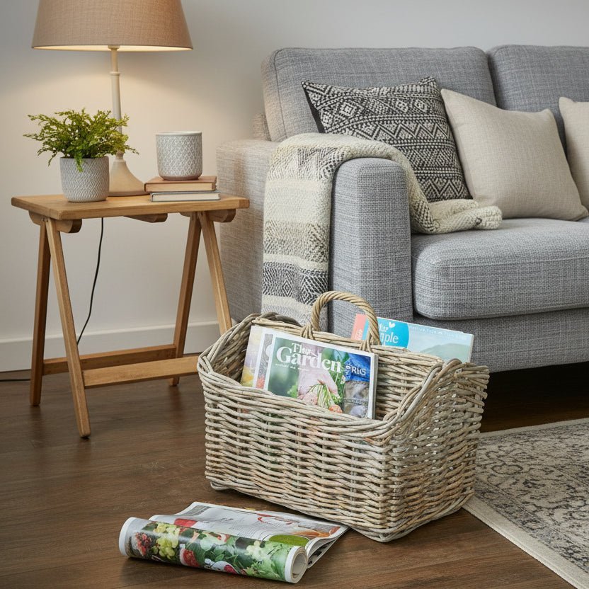 Magazine Rack Rattan - Image 2