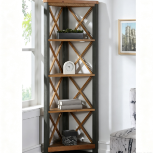 Corner Bookcase Large Urban Elegance